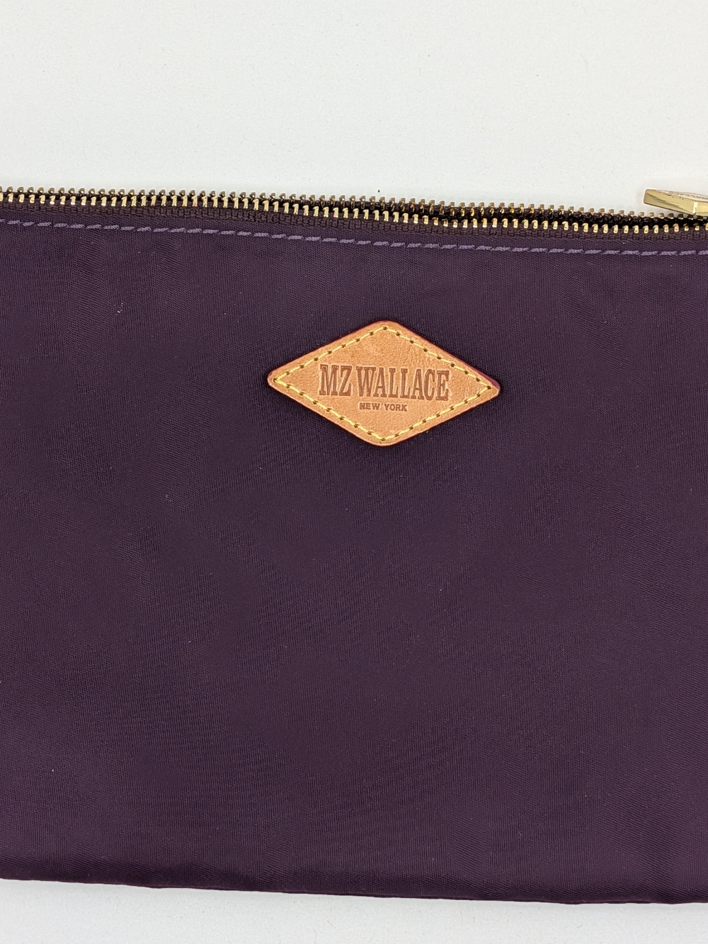 MZ Wallace Medium Purple Nylon Pouch Makeup Bag - No Tags